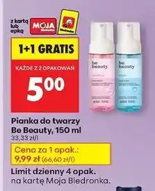 Biedronka Pianka do twarzy algae Be Beauty oferta
