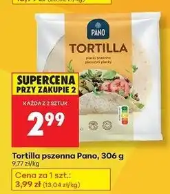Biedronka Tortilla pszenna wraps Pano oferta