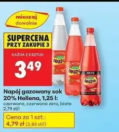 Biedronka Oranżada czerwona zero Hellena oferta