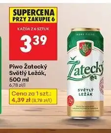 Biedronka Piwo Zatecky Svetly Lezak oferta