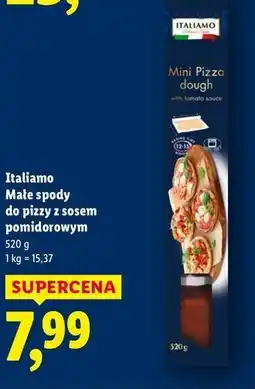 Lidl Ciasto mini pizza z sosem pomidorowym Italiamo oferta