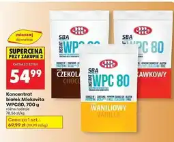 Biedronka Odżywka białkowa wpc 80 waniliowa Mlekovita Sba oferta