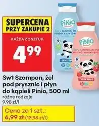 Biedronka Szampon żel i płyn do kąpieli radosna truskawka Pinio oferta