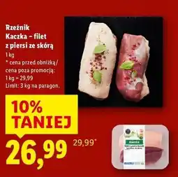 Lidl Filet z piersi kaczki chowu bez antybiotyków Rzeźnik Codzienna Dostawa oferta