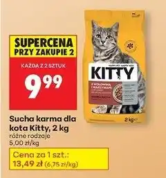 Biedronka Sucha karma dla kota - wołowina z warzywami Kitty oferta