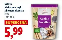 Lidl Makaron na bazie mączki z korzenia konjac Vitasia oferta