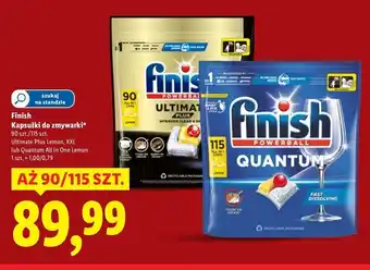 Lidl Tabletki do zmywarek lemon Finish Ultimate Plus oferta
