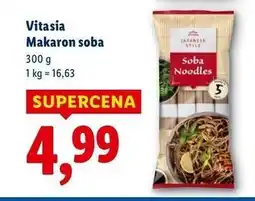 Lidl Makaron soba Vitasia Japan oferta