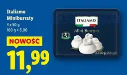 Lidl Ser mini burrata Italiamo oferta