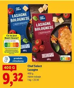 Lidl Lasagne bolognese z mięsem wieprzowym Chef Select oferta