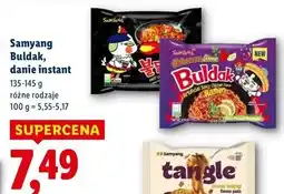 Lidl Makaron buldak ramen habanero lime Samyang oferta