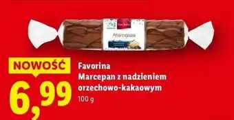 Lidl Jajko marcepanowe nadziewane orzechami laskowymi Favorina oferta