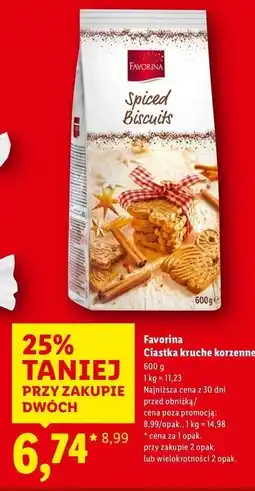 Lidl Ciastka korzenne Favorina oferta