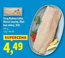 Lidl Dorsz czarny filet bez skóry Targ Rybny Lidla oferta