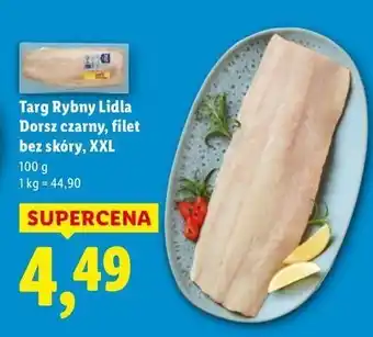 Lidl Dorsz czarny filet bez skóry Targ Rybny Lidla oferta