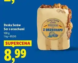 Lidl Ser z orzechami Deska Serów Lidla oferta