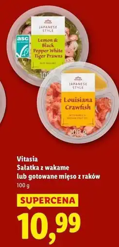 Lidl Gotowane mięso z raków Vitasia oferta