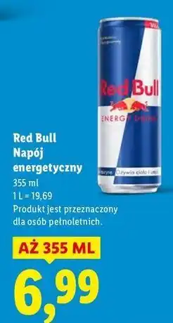 Lidl Napój energetyczny Red Bull oferta