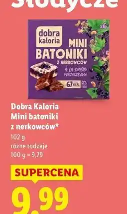 Lidl Mini batoniki z nerkowców a'la ciasto porzeczkowe Dobra Kaloria oferta