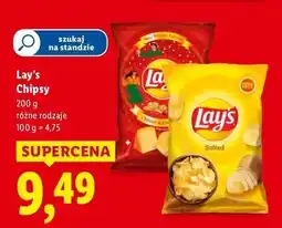 Lidl Chipsy solone Lay's oferta