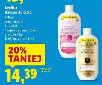 Lidl Balsam do ciała ujędrniająco-nawilżający 3w1 Eveline Argan Oil oferta
