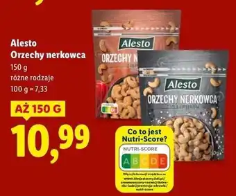 Lidl Orzechy nerkowca z papryką Alesto oferta