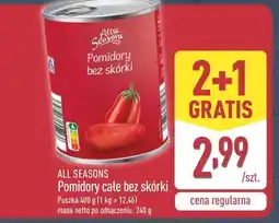ALDI Pomidory całe bez skórki oferta