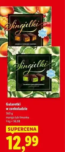 Lidl Galaretki w czekoladzie limonka Singielki oferta