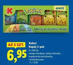 Lidl Napój pokemon Kubuś oferta