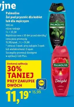 Lidl Żel pod prysznic sport Palmolive For Men oferta