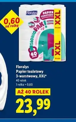 Lidl Papier toaletowy Floralys oferta