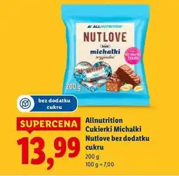 Lidl Cukierki michałki Allnutrition Nutlove oferta