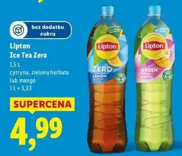 Lidl Herbata mrożona classic Lipton Green Ice Tea oferta