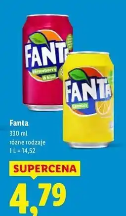 Lidl Napój lemon Fanta Zero oferta