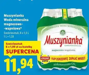 Lidl Woda niegazowana Muszynianka oferta