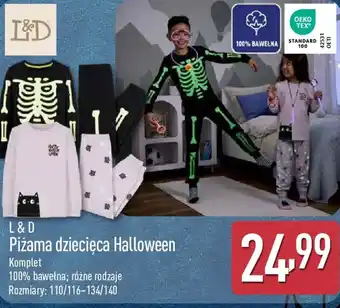 ALDI L&D Piżama dziecięca Halloween oferta