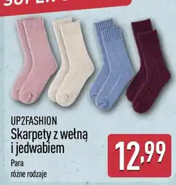 ALDI UP2FASHION Skarpety z wełną i jedwabiem oferta