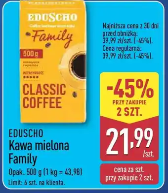 ALDI EDUSCHO Kawa mielona Family oferta