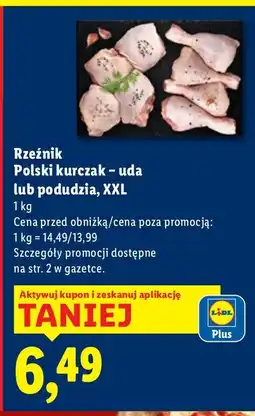 Lidl Polski kurczak - uda XXL Rzeźnik oferta