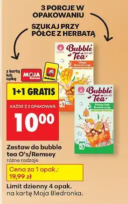Biedronka Zestaw do Bubble Tea 1+1 GRATIS O's oferta