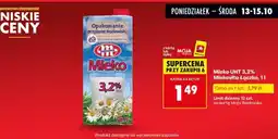 Biedronka Mleko UHT 3,2% Łączka Mlekovita oferta