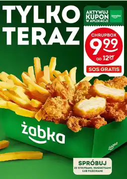 Żabka Chrupbox ze stripsami, nuggetsami lub fileciakami Menu oferta