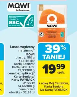 Carrefour Market Łosoś wędzony MOWI oferta