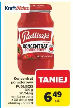 Carrefour Market Koncentrat pomidorowy Pudliszki oferta