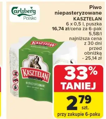 Carrefour Market Piwo Kasztelan oferta