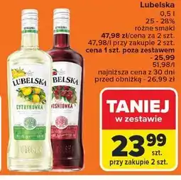 Carrefour Wódka Lubelska Wiśniówka oferta