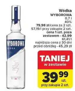 Carrefour Wódka Wyborowa Vodka oferta