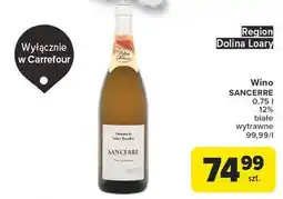 Carrefour Wino Sancerre La Guiberte oferta