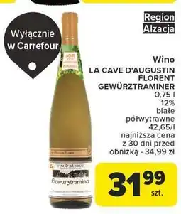 Carrefour Wino La Cave D'augustin Florent Gewurztraminer oferta