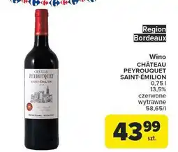 Carrefour Wino Chateau Peyrouquet Saint-Emilion oferta